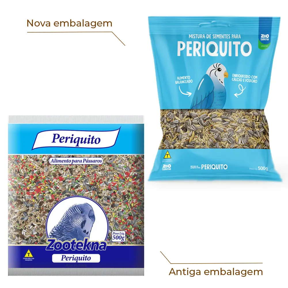 Mistura Balanceada Sementes Periquito Zootekna